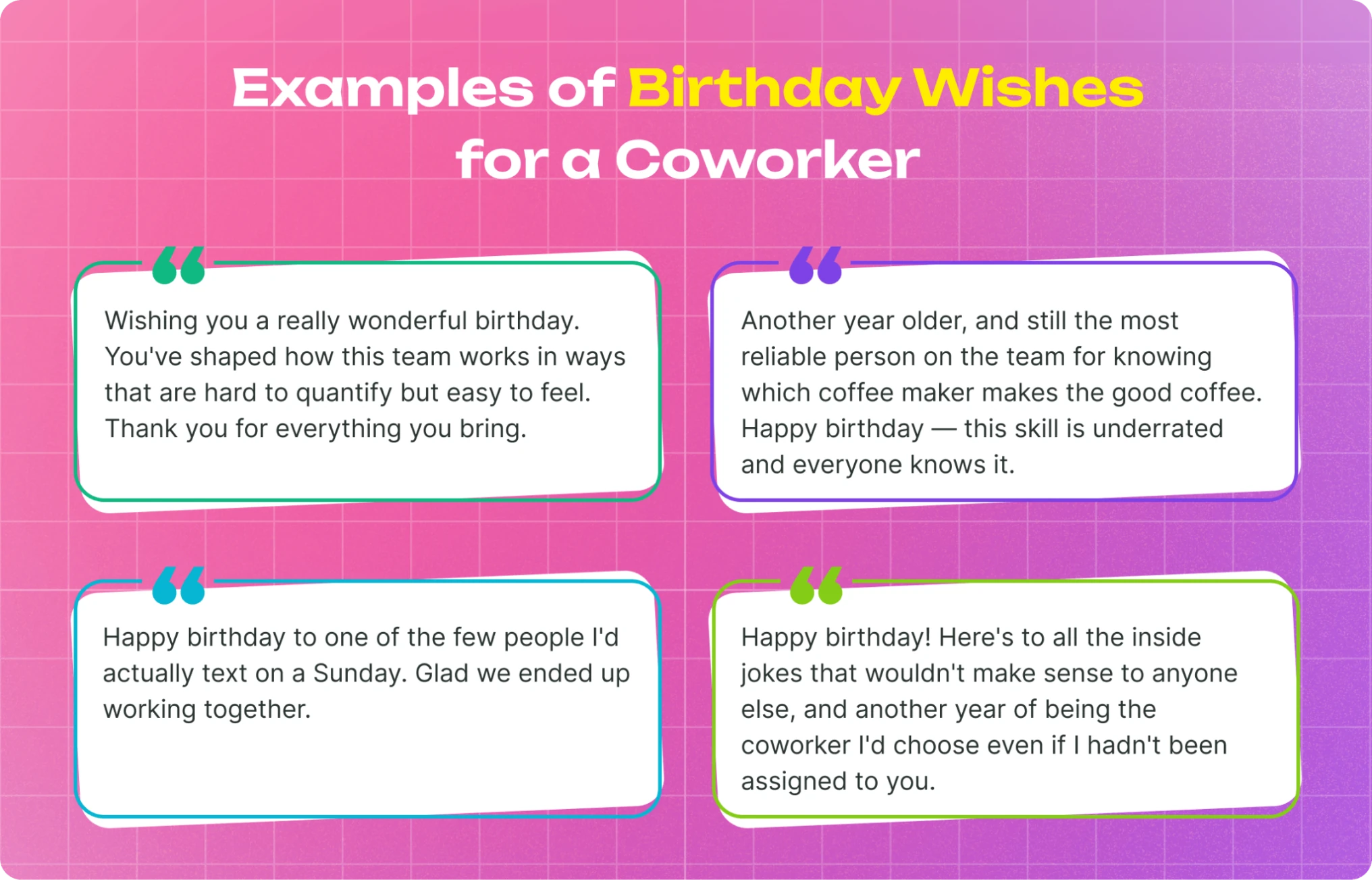 Birthday Wishes Message Samples
