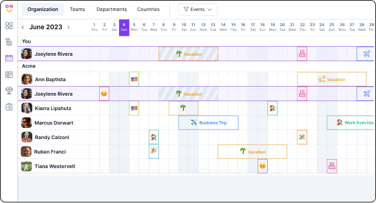 Track and manage your team's compensatory time off effortlessly