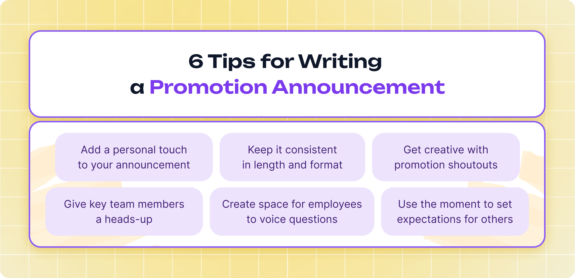 How to Write a Promotion Announcement