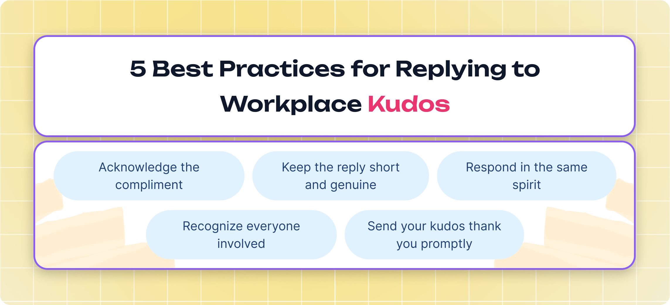 Key Principles for Responding to Kudos