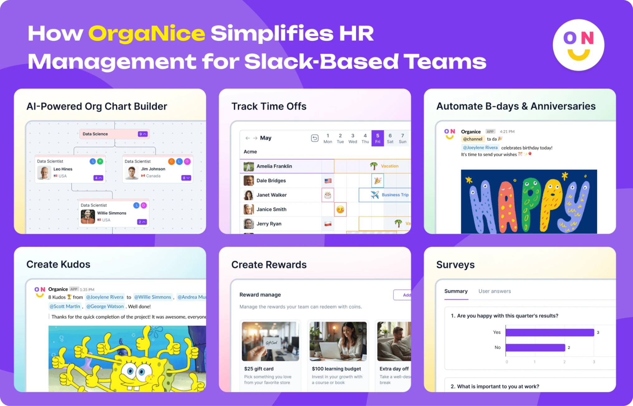 How OrgaNice Helps to Automate and Manage HR in Slack