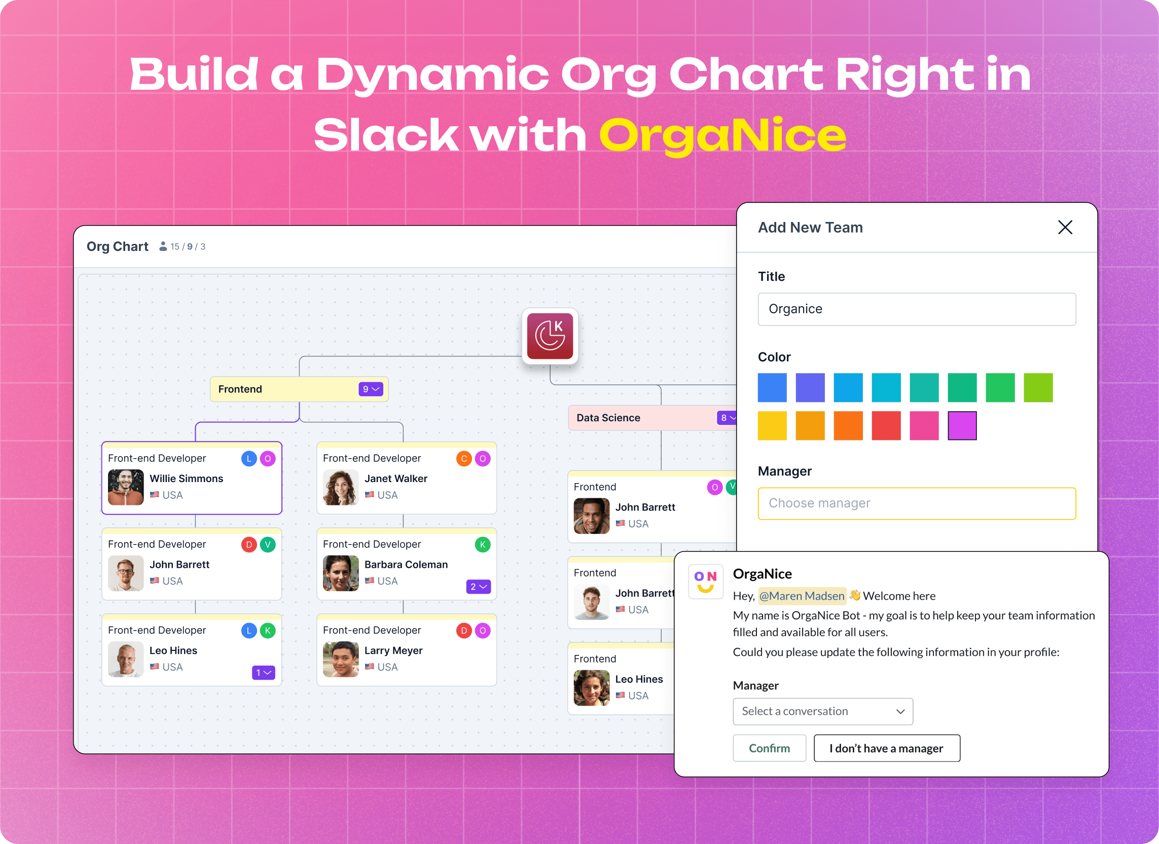 Create a Dynamic Org Chart with OrgaNice